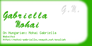 gabriella mohai business card